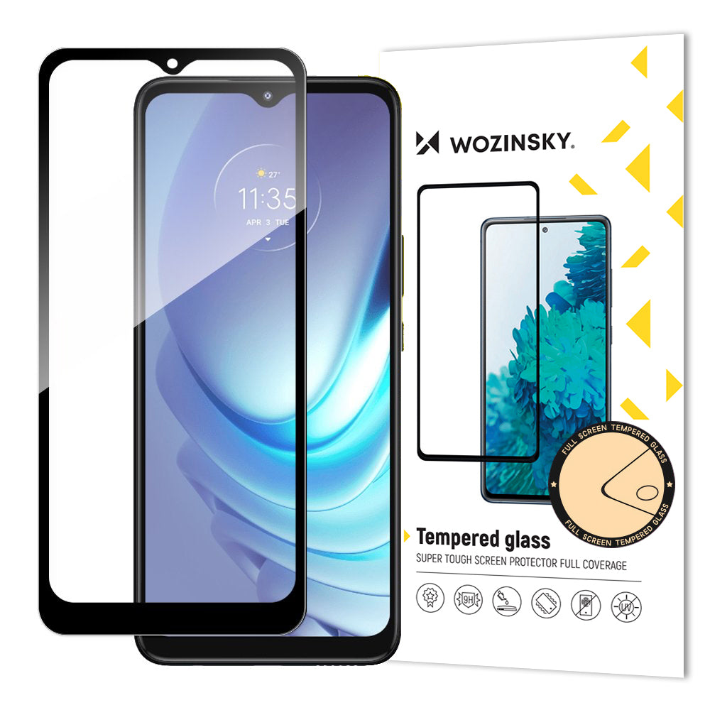 Folie Wozinsky sticla Full Glue Super Tough Folie protectie Full Coveraged cu Frame Husa Friendly pentru Motorola Moto G
