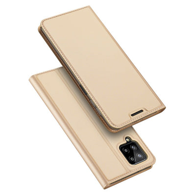 Husa Dux Ducis Skin Pro Bookcase Type pentru Samsung Galaxy A22 4G Golden