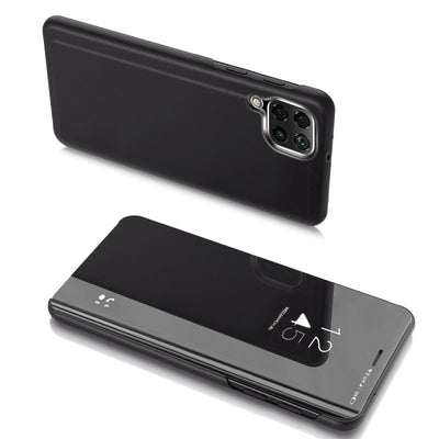 Husa Transparent View Cover pentru Samsung Galaxy A22 4G Negru