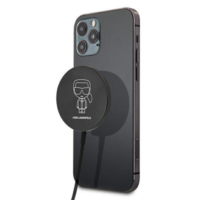 Incarcator wireless Karl Lagerfeld 15W cu Magsafe - Negru
