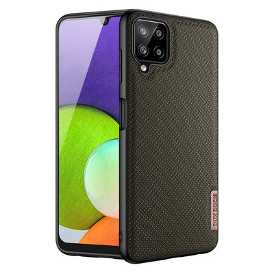 Husa Dux Ducis Fino Covered cu Nylon Material pentru Samsung Galaxy A22 4G Verde