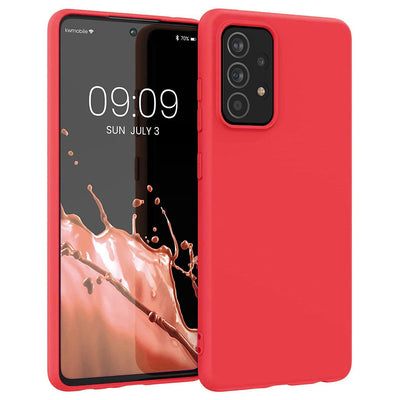 Husa Silicone Soft Flexible Rubber Cover pentru Samsung Galaxy A22 4G Rosu