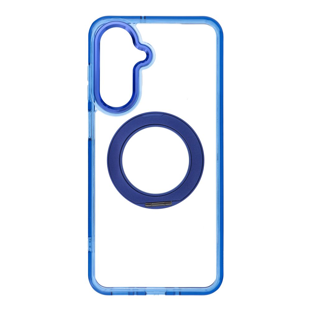Husa pentru Samsung A17 / A18 Frame Circle Stand Compatible cu Magsafe Bleumarin