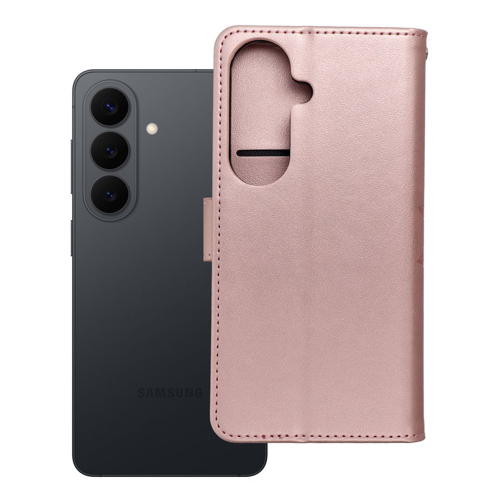 Husa Mezzo Book Flip pentru Samsung S26 Mandala Roz auriu