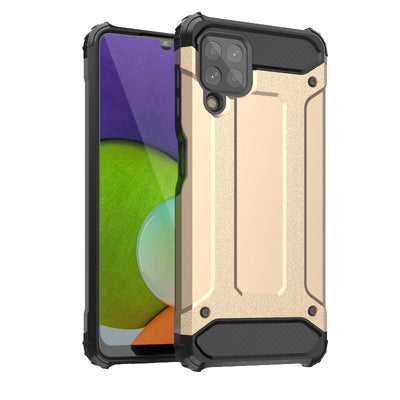 Husa Hybrid Armor Tough Rugged Cover pentru Samsung Galaxy A22 4G Golden