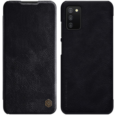Husa Nillkin Qin Leather Holster pentru Samsung Galaxy A03s Negru