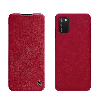 Husa Nillkin Qin Leather Holster pentru Samsung Galaxy A03s Rosu