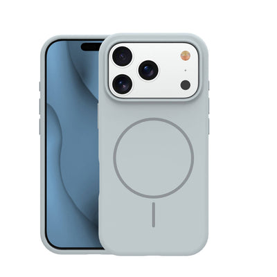 Husa Silicone Thin Mag pentru iPhone 17 Pro Max 6,9" / iPhone 18 Pro Max 6,9" Argintiu