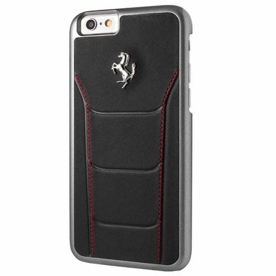 Husa Ferrari Hardcase Fesehcp6bkr iPhone 6/6S 488 Negru/Rosu Stiching