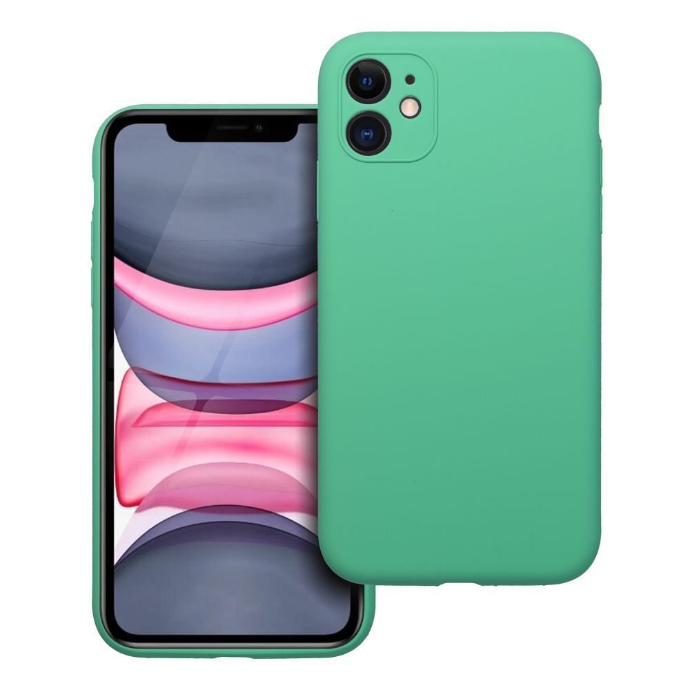Husa pentru iPhone 11 Silicone 2mm (Camera Protection) Mint
