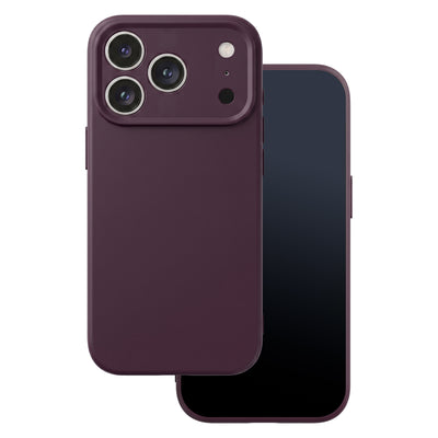 Husa Silicon pentru iPhone 17 Pro 6,3" / 18 Pro 6,3" Cherry inchis