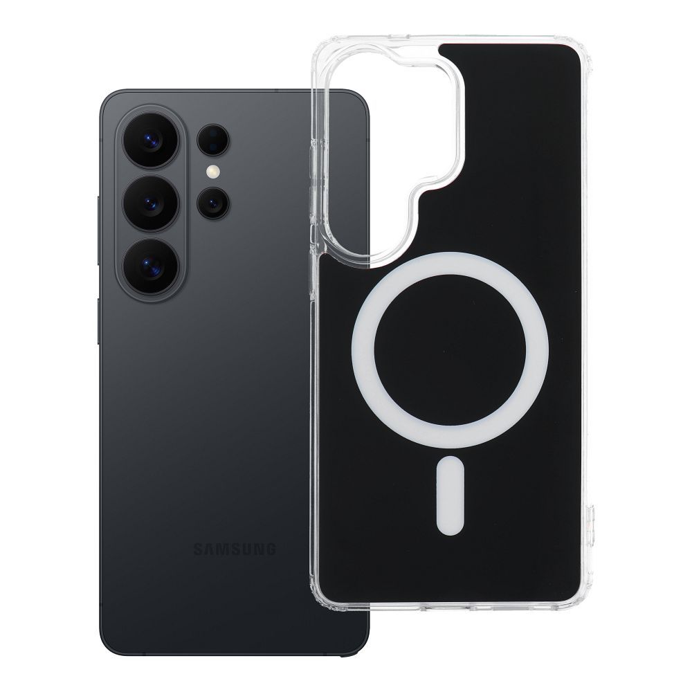 Husa Transparent Fusion Mag pentru Samsung S26 Ultra Compatible cu Magsafe Negru