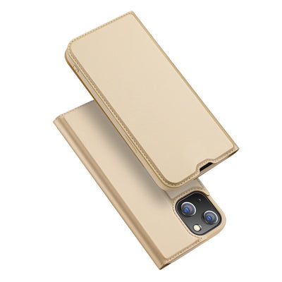 Husa Dux Ducis Skin Pro Bookcase Type pentru iPhone 13 Mini Golden