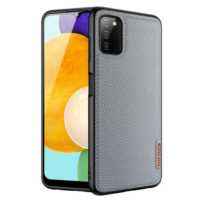 Husa Dux Ducis Fino Covered cu Nylon Material pentru Samsung Galaxy A03s Gri
