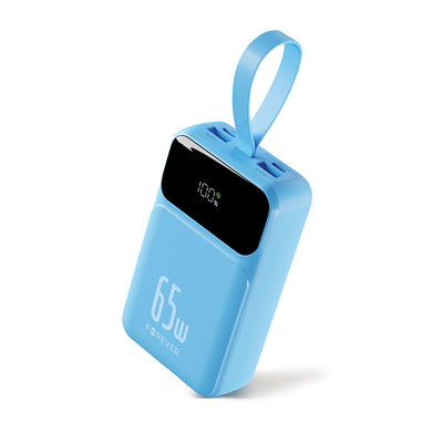 Acumulator extern Forever Vibe-tb65 PD QC 65W 20000 Mah Sky Albastru