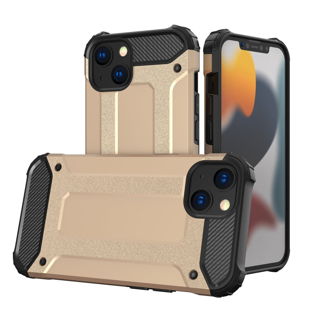 Husa Hybrid Armor Tough Rugged Cover pentru iPhone 13 Mini Golden