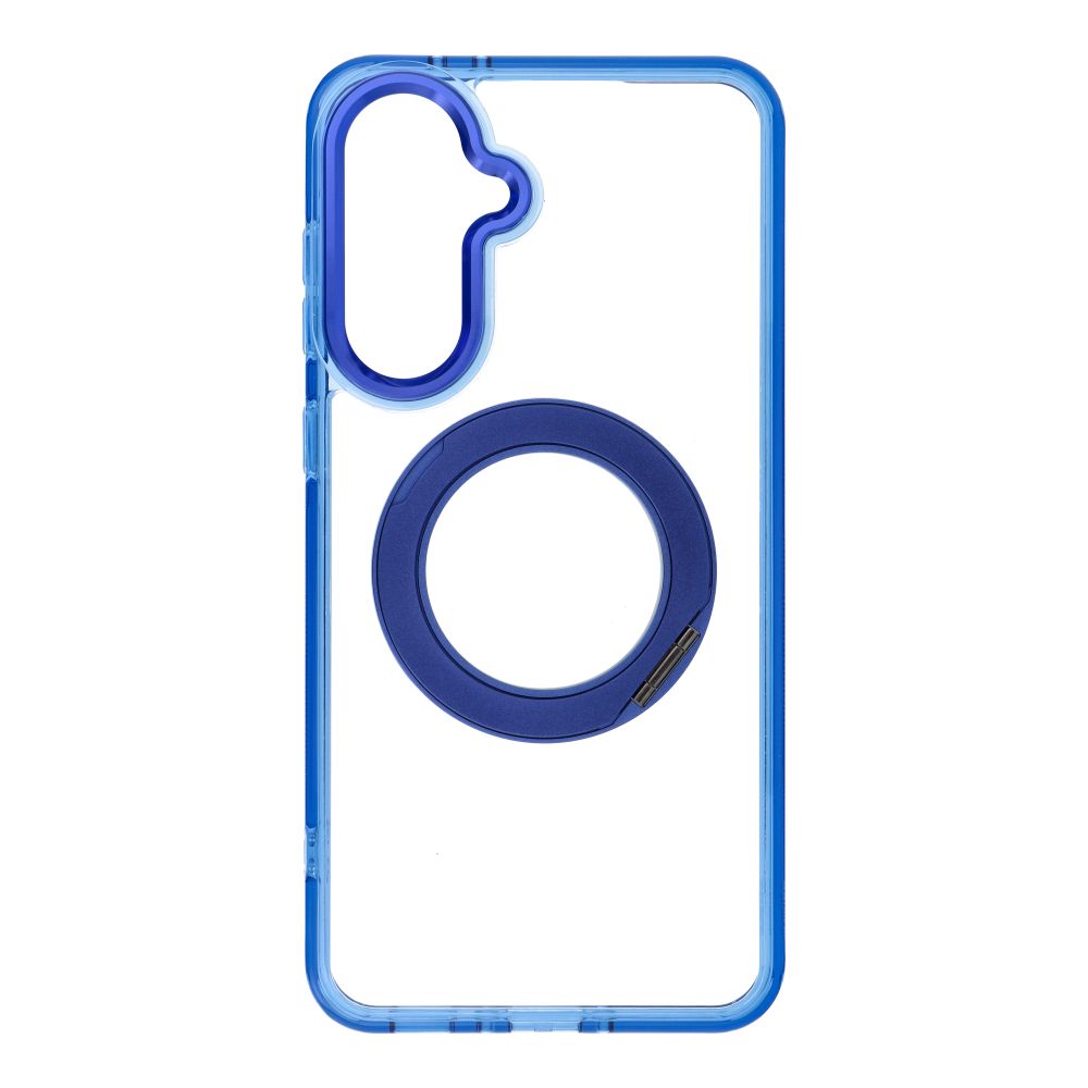 Husa pentru Samsung A56 Frame Circle Stand Compatible cu Magsafe Bleumarin