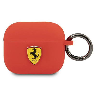 Husa Ferrari AirPods 3 Cover Rosu/Rosu Silicone