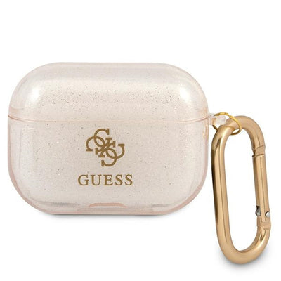 Husa Guess Guapucg4gd AirPods Pro Cover Auriu/Auriu Glitter Collection