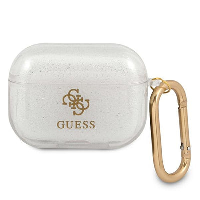 Husa Guess Guapucg4gt AirPods Pro Cover Transparent Glitter Collection
