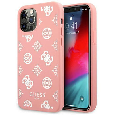 Husa Guess iPhone 12 Pro Max 6.7" Roz/Roz Hard Peony Collection