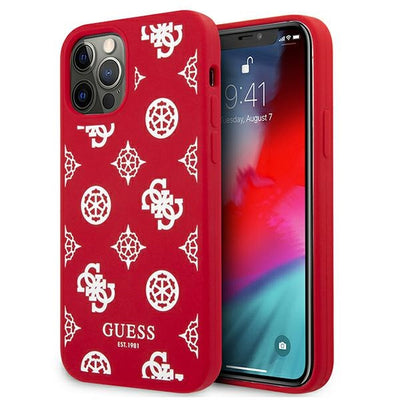 Husa Guess iPhone 12 Pro Max 6.7" Rosu/Rosu Hard Peony Collection