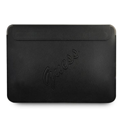 Husa laptop Guess Saffiano Script Cover pentru A 13" Laptop - Negru