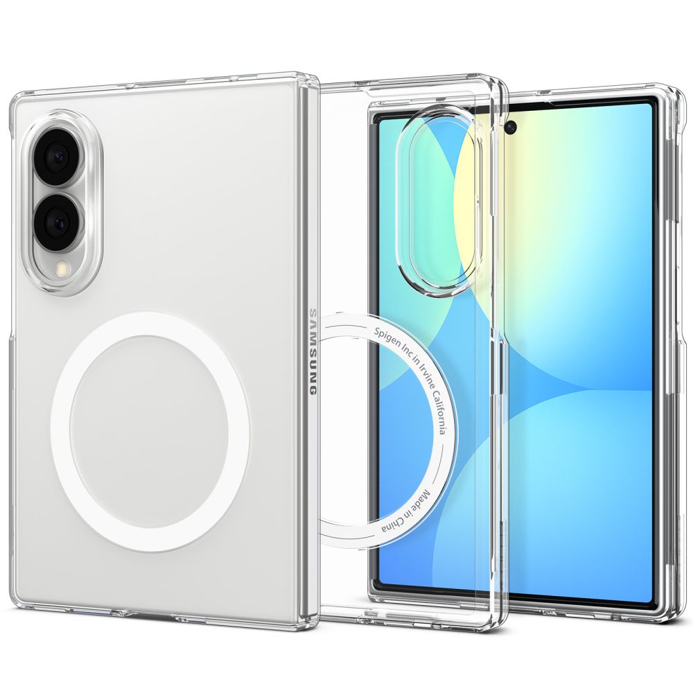 Husa Spigen Airsking Magsafe pentru Samsung Galaxy Z Fold 8 Alb-Transparent