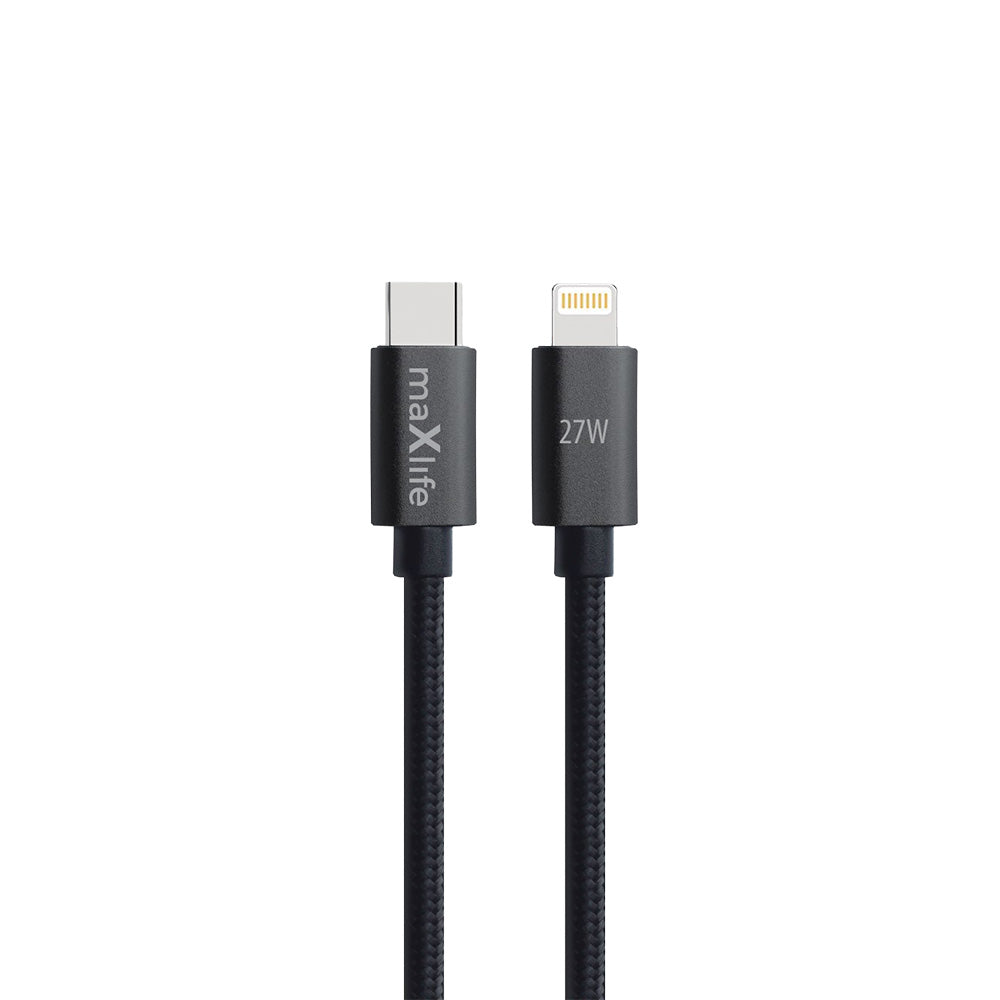 Cablu Maxlife Usb-c - Lightning 3,0 M 27W Negru