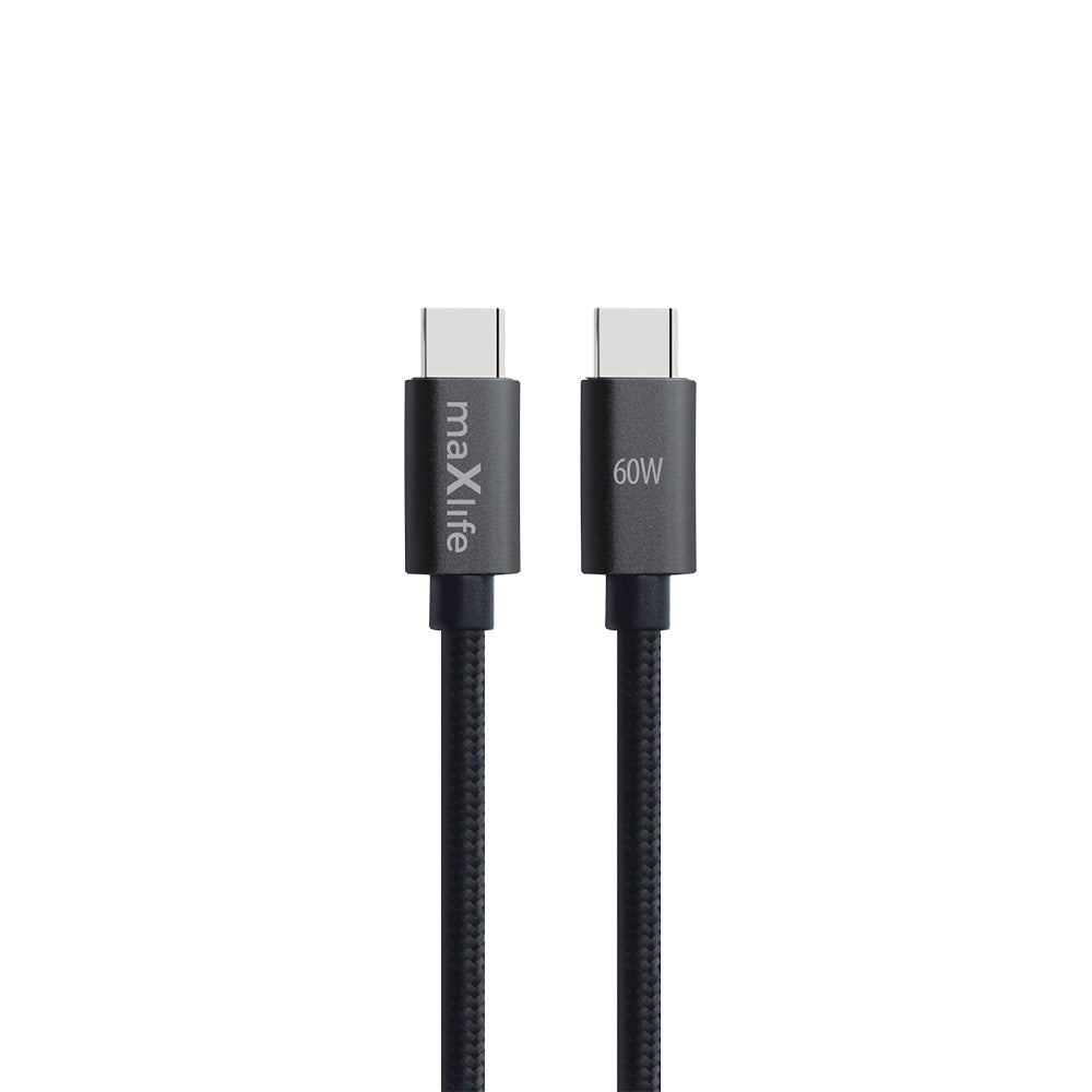Cablu Maxlife Usb-c - Usb-c 3,0 M 60W Negru
