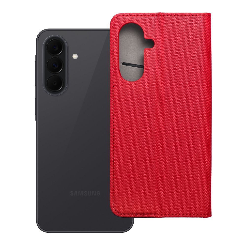 Husa Smart Book pentru Samsung A37 5G Rosu
