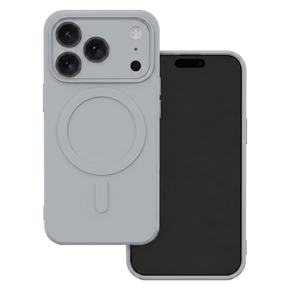 Husa Simple Color Mag pentru iPhone 17 Pro Max 6,9" / 18 Pro Max 6,9" Argintiu