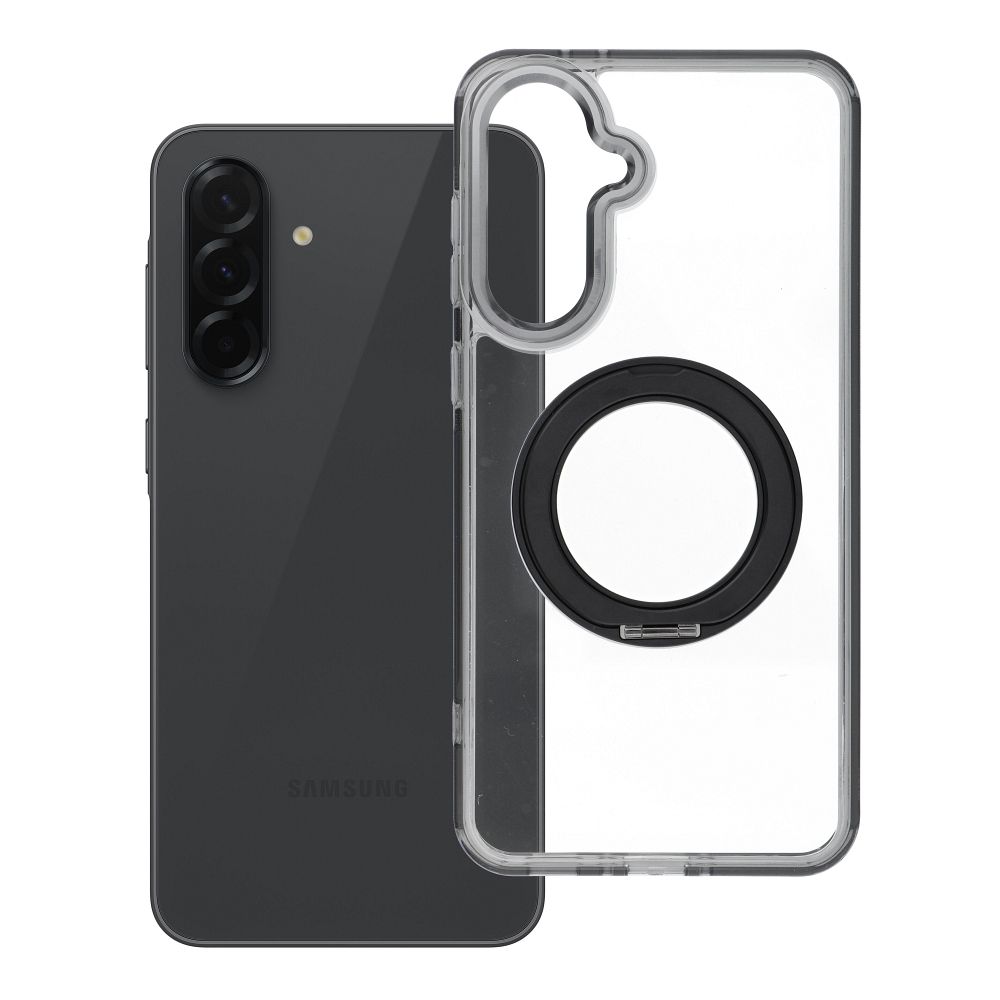 Husa pentru Samsung A36 Frame Circle Stand Compatible cu Magsafe Negru