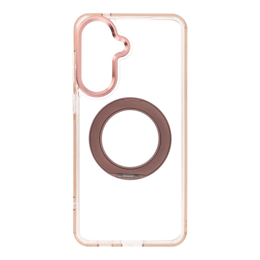 Husa pentru Samsung A57 Frame Circle Stand Compatible cu Magsafe Auriu
