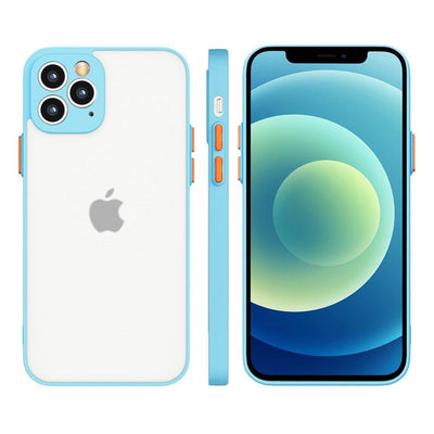 Husa Milky Silicone Flexible Translucent pentru Xiaomi Redmi 9T Albastru