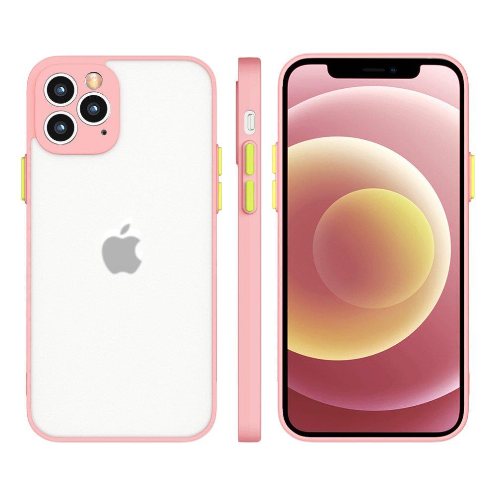 Husa Milky Silicone Flexible Translucent pentru Samsung Galaxy A72 4G Roz