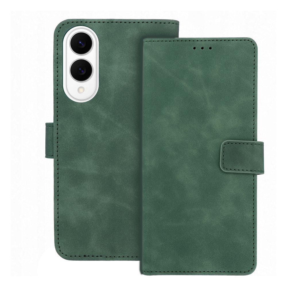 Husa Tender Book Flip pentru Samsung S25 Edge Verde