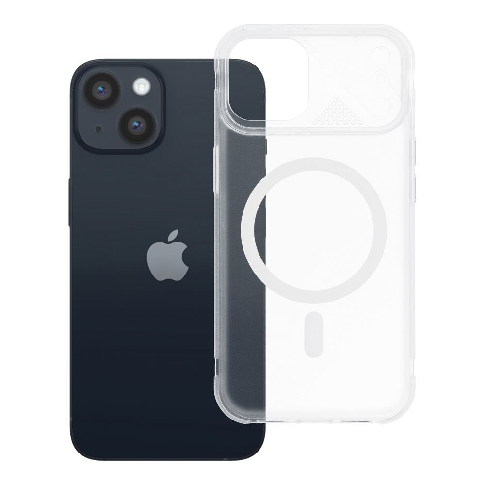 Husa Aurora pentru iPhone 14 Compatible cu Magsafe Alb