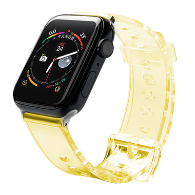 Curea Silicone Bracelet Bracelet pentru deschis Apple Watch 42 / 44 Mm - Galben