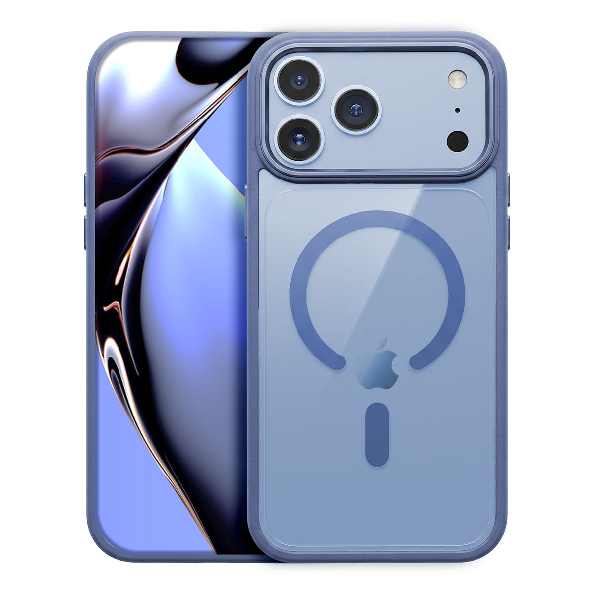 Husa Color Transparent Mag pentru iPhone 17 Pro 6,3" / 18 Pro 6,3'' Sky Albastru