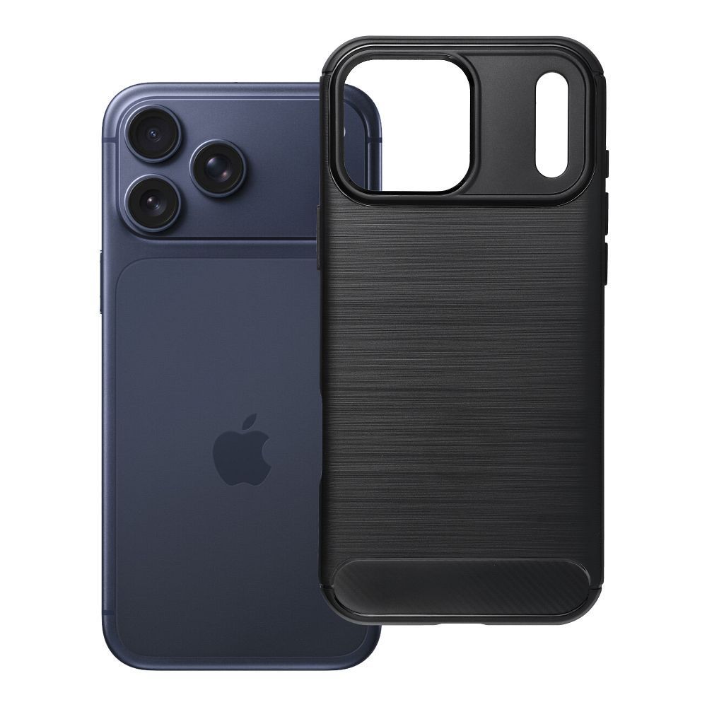 Husa Carbon 2.0 pentru iPhone 17 Pro Max / 18 Pro Max (Low Camera Edge) Negru