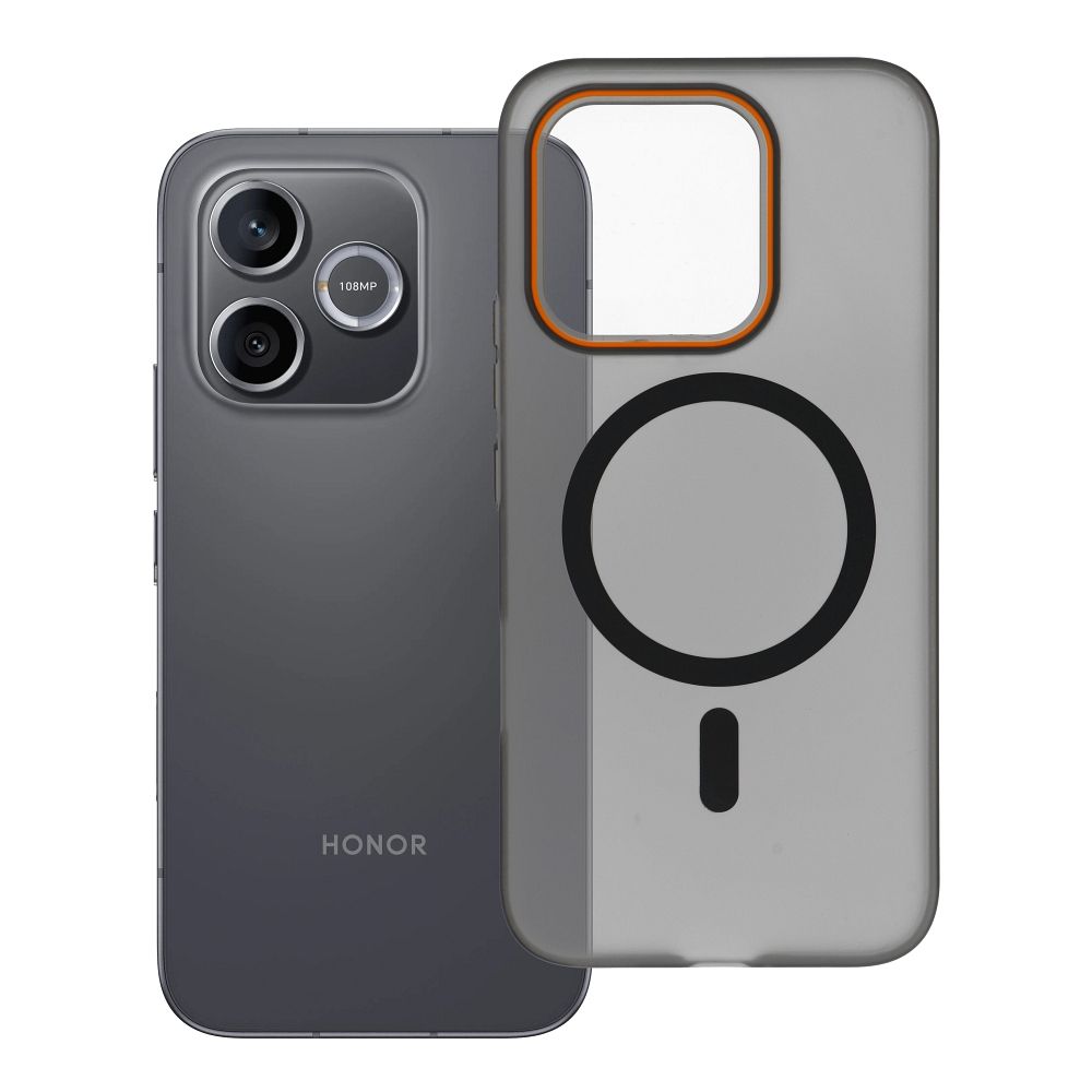Husa Go Portocaliu pentru Honor 600 Lite Compatible cu Magsafe Negru
