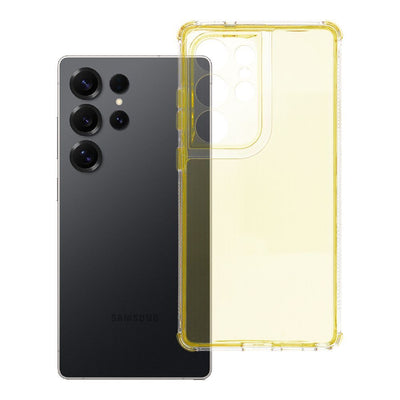 Husa Matrix Transparent pentru Samsung S25 Ultra Galben
