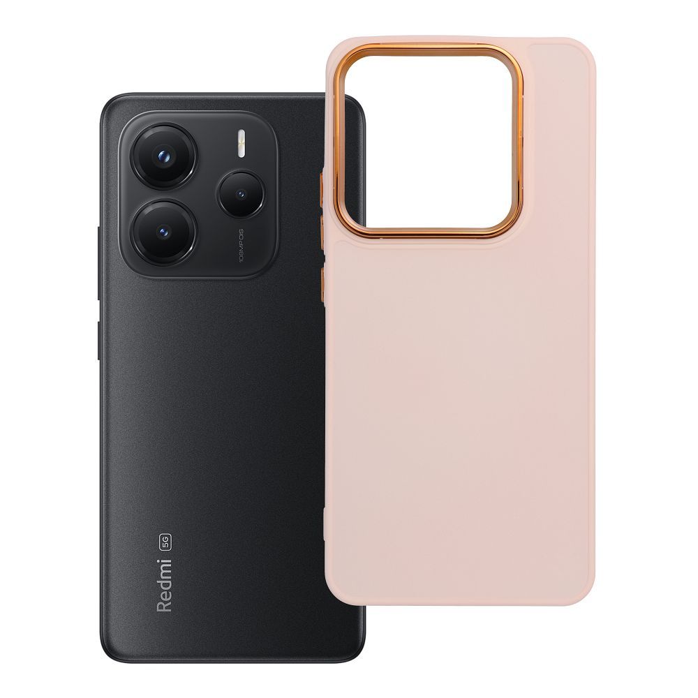 Husa Frame pentru Xiaomi Redmi Note 14 5G Powder Roz