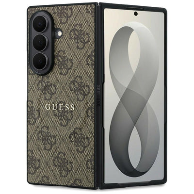 Husa Guess HC Magnetic 4G PU Classic pentru Samsung Galaxy Z Fold 8 Ultra Maro