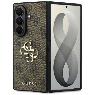 Husa Guess HC 4G PU BIG Logo pentru Samsung Galaxy Z Fold 8 Ultra Maro