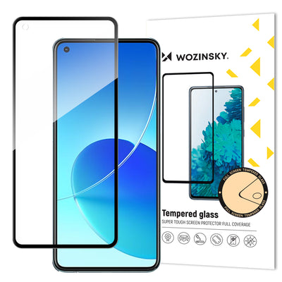 Folie Wozinsky sticla Full Glue Super Tough protectie Full Coveraged cu Frame Husa Friendly pentru Oppo Reno6 4G Negru