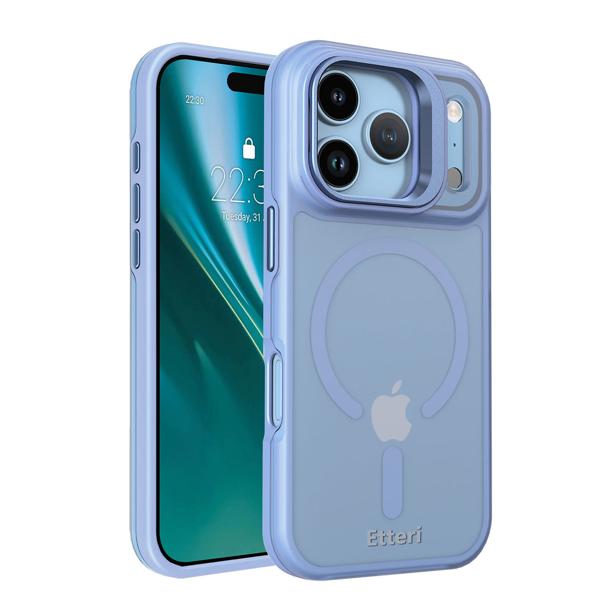 Husa Etteri Morning Fog pentru iPhone 17 Pro Max / 18 Pro Max Sky Albastru