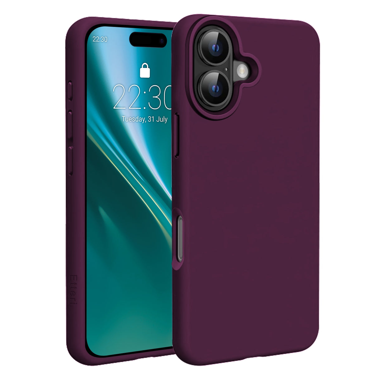 Husa Etteri Silicone Mag pentru iPhone 17 6,3'' Cherry inchis