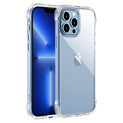Husa Joyroom Defender Series pentru iPhone 13 Pro Max Rugged Housing cu Hooks Kickstand Transparent